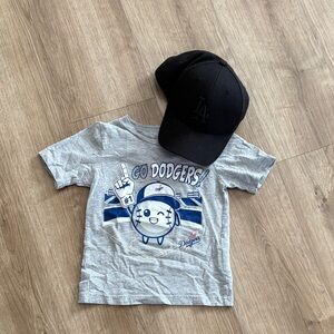 Dodgers cap and shirt- Size 3T